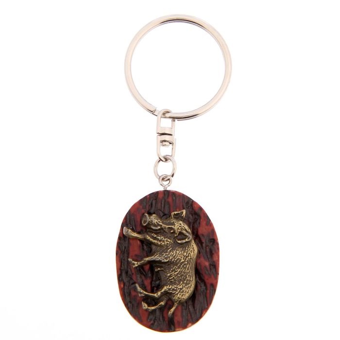 Брелок "Русская охота" кабан