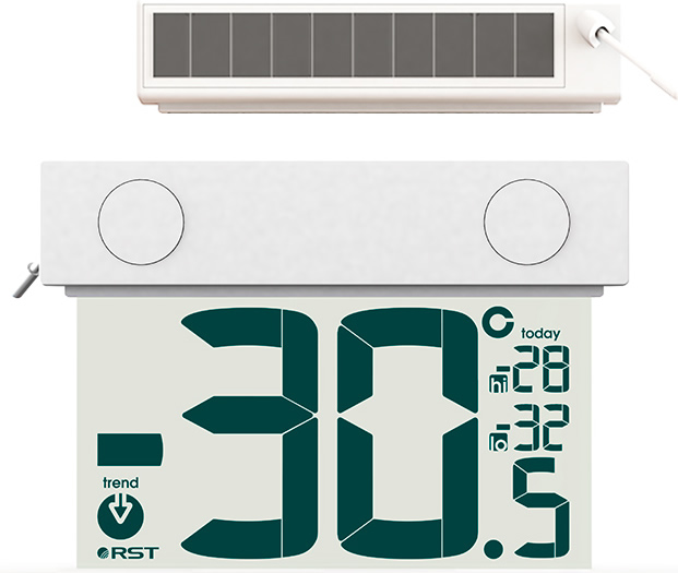 Термометр оконный на солнечной батарее