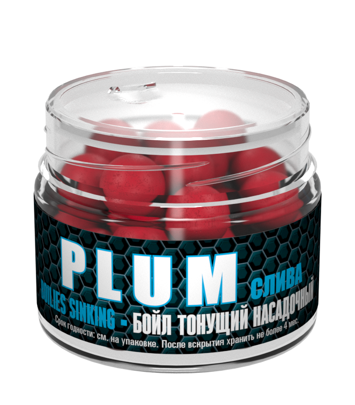 Бойлы насадочные вареные Sonik Baits 14 мм Plum (Слива)